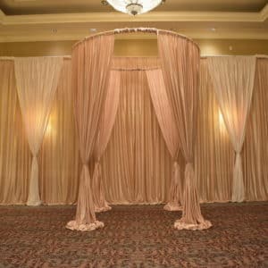 decor drape backdrop wedding