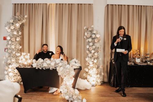Wedding floral reception